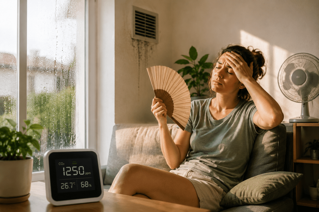 Slechte ventilatie in huis tijdens warme dagen: de signalen en oplossingen